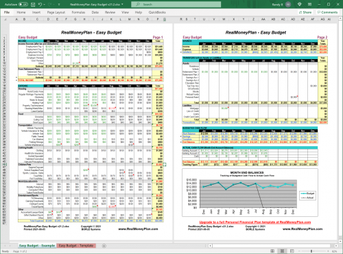 RealMoneyPlan Free Easy Budget